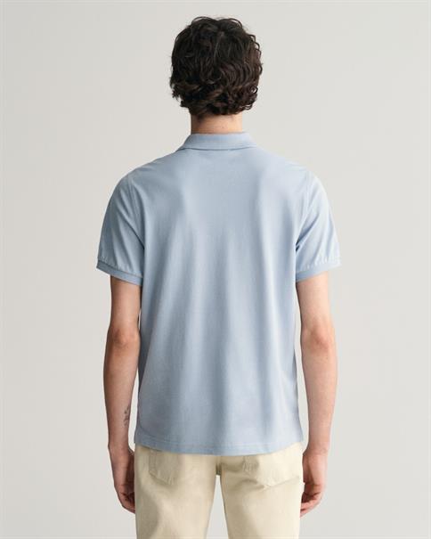 Regular Fit Shield Piqué Poloshirt dove blue