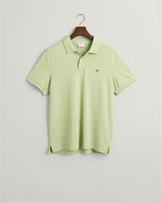Regular Fit Shield Piqué Poloshirt milky matcha