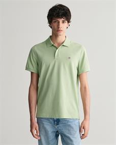 Regular Fit Shield Piqué Poloshirt milky matcha