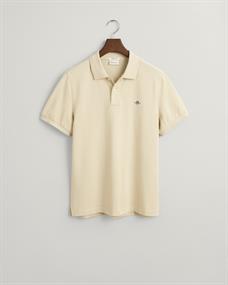 Regular Fit Shield Piqué Poloshirt silky beige