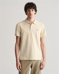 Regular Fit Shield Piqué Poloshirt silky beige