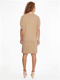 REGULAR GRAPHIC C-NK SHORT DRESS beige