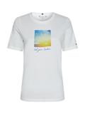 REGULAR PHOTOPRINT C-NK TEE SS white sunshine graphic