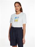 REGULAR PHOTOPRINT C-NK TEE SS white sunshine graphic