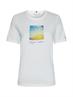 REGULAR PHOTOPRINT C-NK TEE SS white sunshine graphic