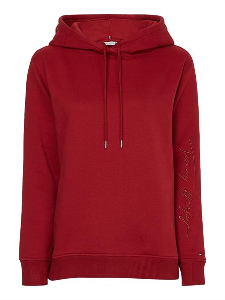 REGULAR SCRIPT HOODIE regatta red