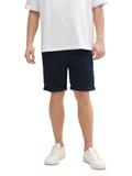 Regular Shorts mit Gummibund aus Baumwolle sky captain blue