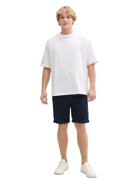 Regular Shorts mit Gummibund aus Baumwolle sky captain blue