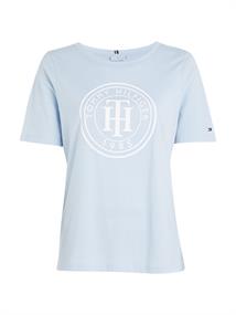 REGULAR TH CIRCLE OPEN-NK TEE SS breezy blue