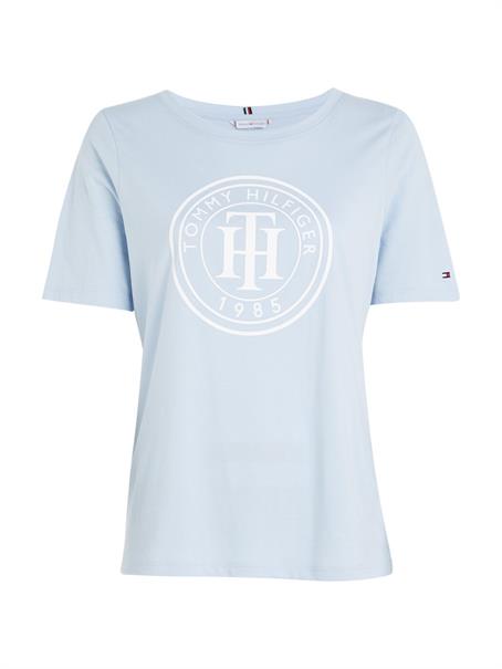 REGULAR TH CIRCLE OPEN-NK TEE SS breezy blue