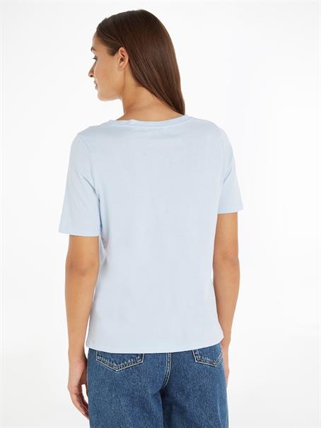 REGULAR TH CIRCLE OPEN-NK TEE SS breezy blue