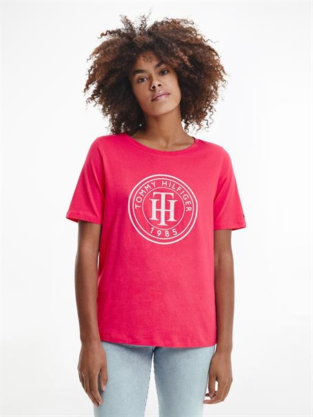 REGULAR TH CIRCLE OPEN-NK TEE SS pink splendor