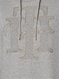 REGULAR TH CRYSTAL HOODIE light grey heather