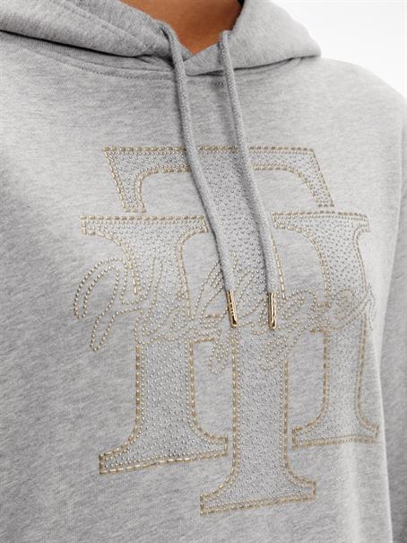 REGULAR TH CRYSTAL HOODIE light grey heather