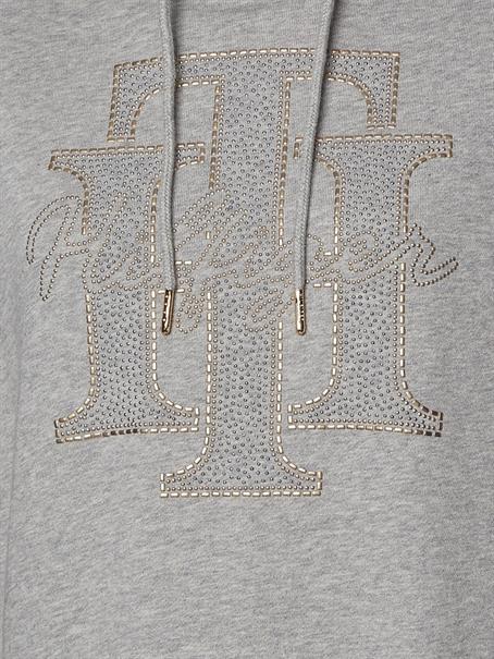 REGULAR TH CRYSTAL HOODIE light grey heather