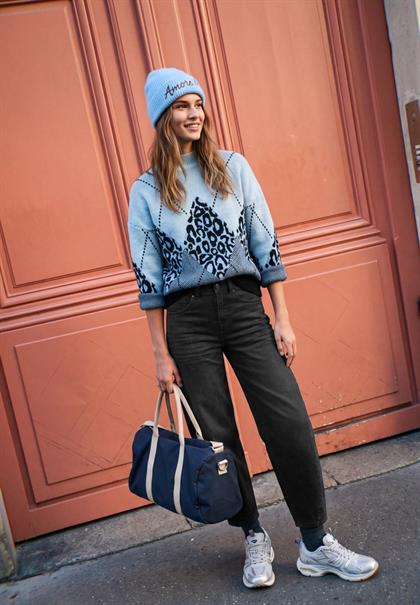 Relaxed Barrel Leg Jeans im Loose Fit black washed