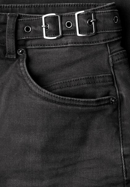 Relaxed Barrel Leg Jeans im Loose Fit black washed