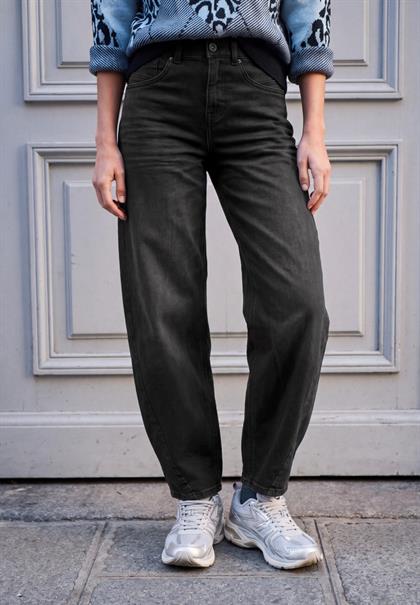 Relaxed Barrel Leg Jeans im Loose Fit black washed