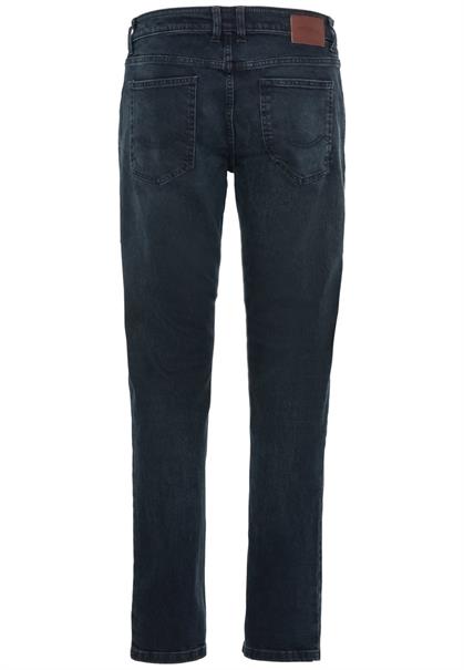 Relaxed Fit 5-Pocket Jeans mit leichten Used-Effekten night blue