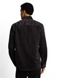Relaxed Fit Cordhemd mit Brusttasche coal grey