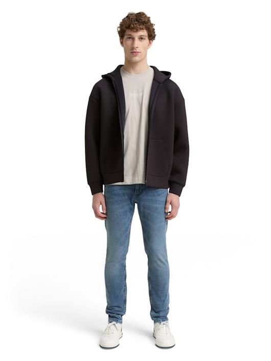 relaxed-fit-hoodie-sweatjacke-aus-scuba-night-watch-black