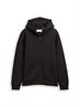Relaxed Fit Hoodie Sweatjacke aus Scuba night watch black