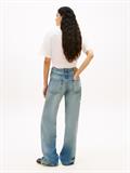 Relaxed Fit Linen Blend Tie Front Shirt ecru