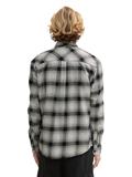 Relaxed Fit Overshirt Hemd mit Karo-Muster black white check