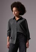Relaxed Fit Oversize Bluse lead grey