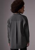 Relaxed Fit Oversize Bluse lead grey