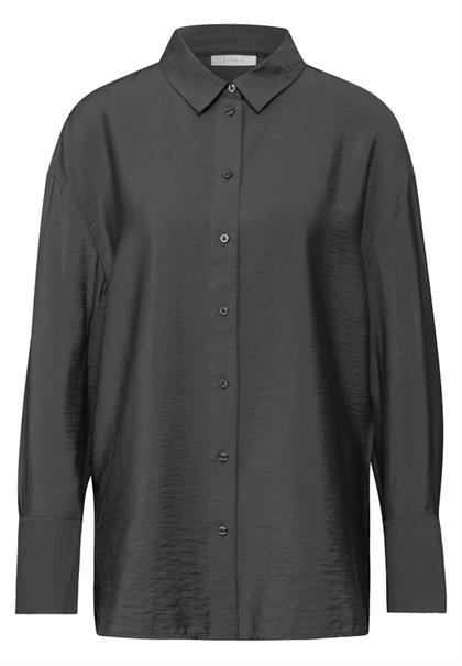 Relaxed Fit Oversize Bluse lead grey