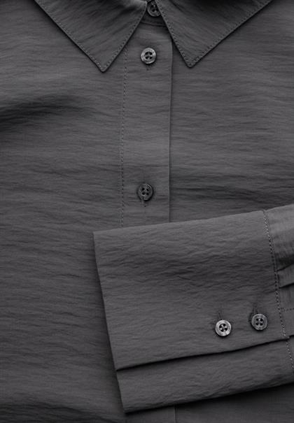 Relaxed Fit Oversize Bluse lead grey