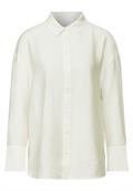 Relaxed Fit Oversize Bluse off white
