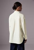 Relaxed Fit Oversize Bluse off white