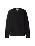 Relaxed Fit Pullover aus Baumwolle black multicolor neps
