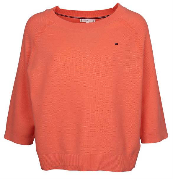 Relaxed Fit Pullover mit U-Boot-Ausschnitt coral blossom