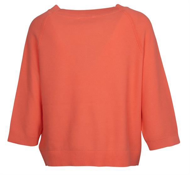 Relaxed Fit Pullover mit U-Boot-Ausschnitt coral blossom