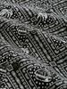Relaxed Fit Resort Hemd mit Leinenanteil black white tropical print