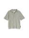 Relaxed Fit Resort Hemd mit Leinenanteil sea spray green stripe
