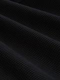 Relaxed Fit Resort Hemd mit Waffelstruktur deep black