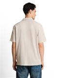 Relaxed Fit Resort Poloshirt mit Waffelstruktur clouds grey