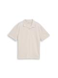 Relaxed Fit Resort Poloshirt mit Waffelstruktur clouds grey
