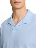 Relaxed Fit Resort Poloshirt mit Waffelstruktur light metal blue