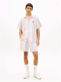 Relaxed Fit Stripe Short Sleeve Shirt ancient white stripes