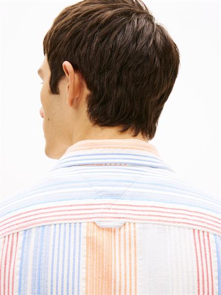 Relaxed Fit Stripe Short Sleeve Shirt ancient white stripes