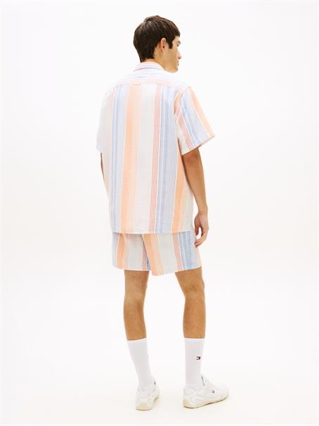 Relaxed Fit Stripe Short Sleeve Shirt ancient white stripes