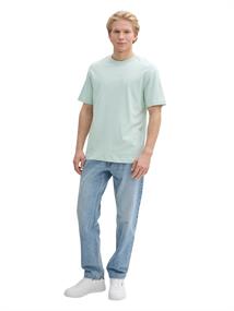 Relaxed Fit T-Shirt aus Baumwolle sea foam