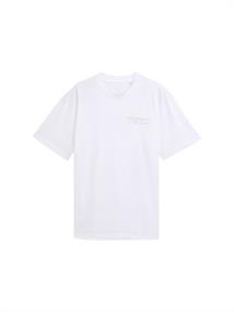 Relaxed Fit T-Shirt mit Rücken-Print white