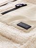 Relaxed Fit Teddy Jacke dusty beige