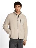 Relaxed Fit Teddy Jacke dusty beige